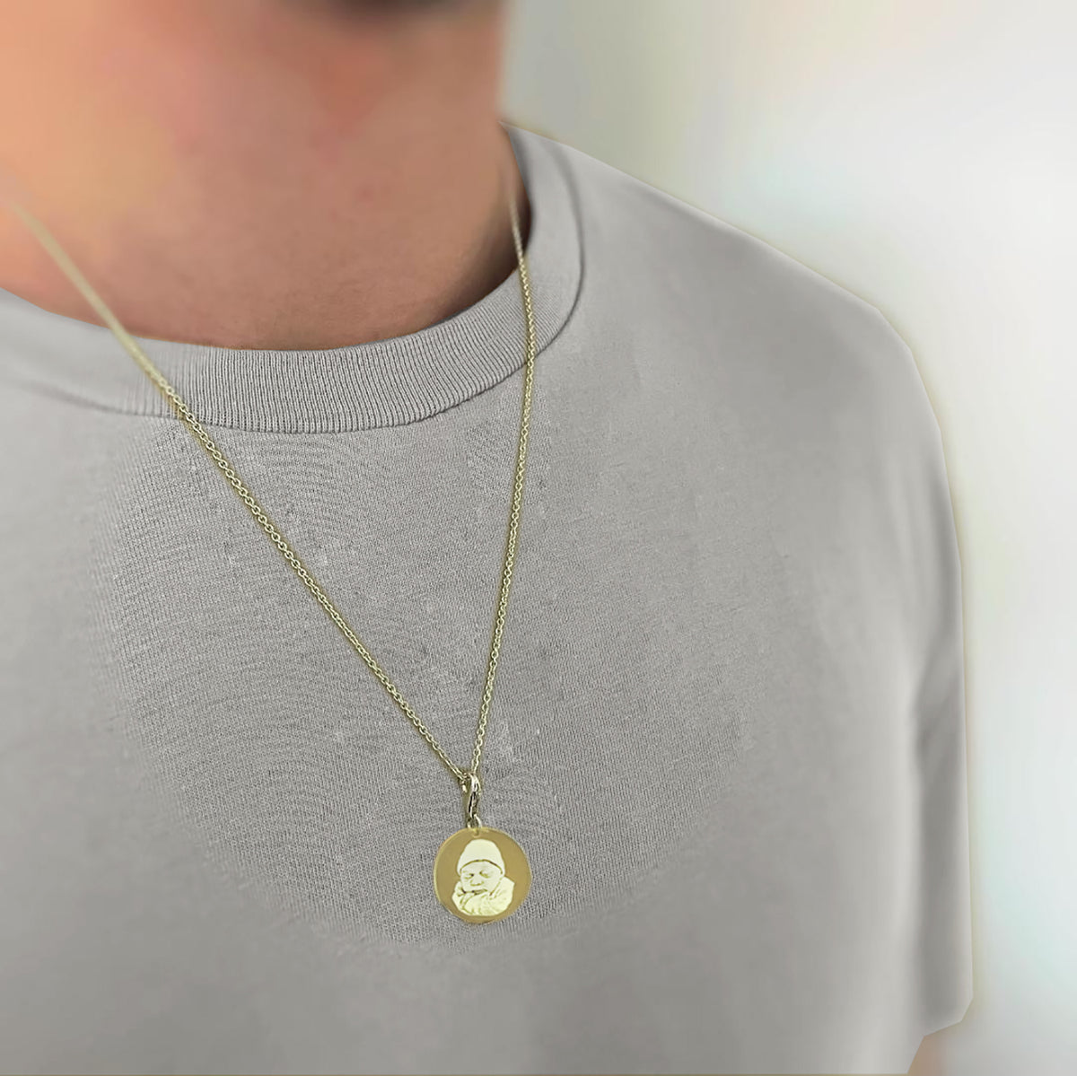 Wunderschne 750 Gold Kette Herren Bild