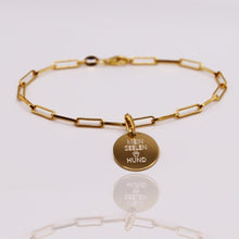 Charger l'image dans la galerie, DENISE BRACELET AVEC TEXTE EN OR