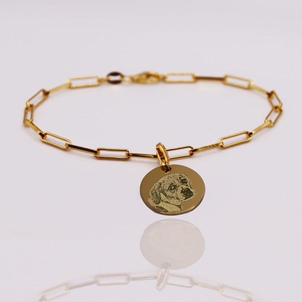 DENISE BRACELET WITH PHOTO IN GOLD