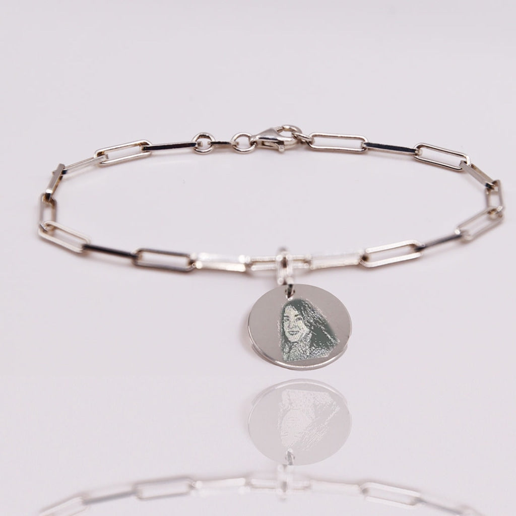 DENISE BRACELET WITH PHOTO IN SILVER