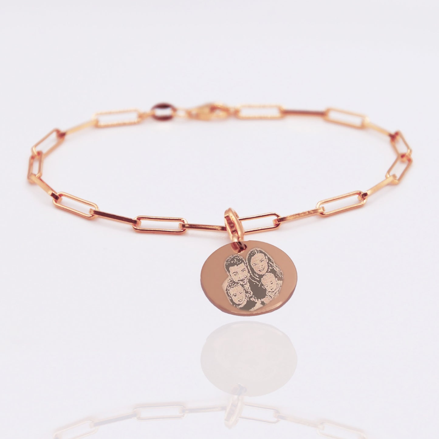 DENISE BRACELET WITH PHOTO IN ROSE GOLD