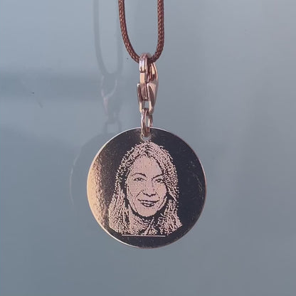 DENISE PENDANT WITH PHOTO IN ROSE GOLD