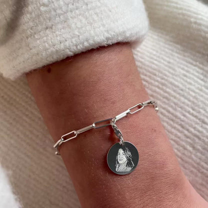 DENISE BRACELET WITH PHOTO IN SILVER