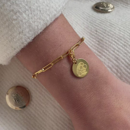 DENISE BRACELET WITH PHOTO IN GOLD