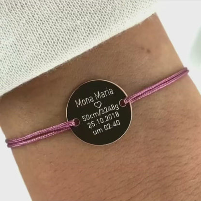 MONA MARIA BRACELET TEXTILE WITH TEXT