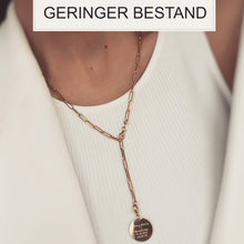 Charger l&#39;image dans la galerie, COLLIER DENISE AVEC PENDENTIF EN OR / TEXTE GRAVÉ
